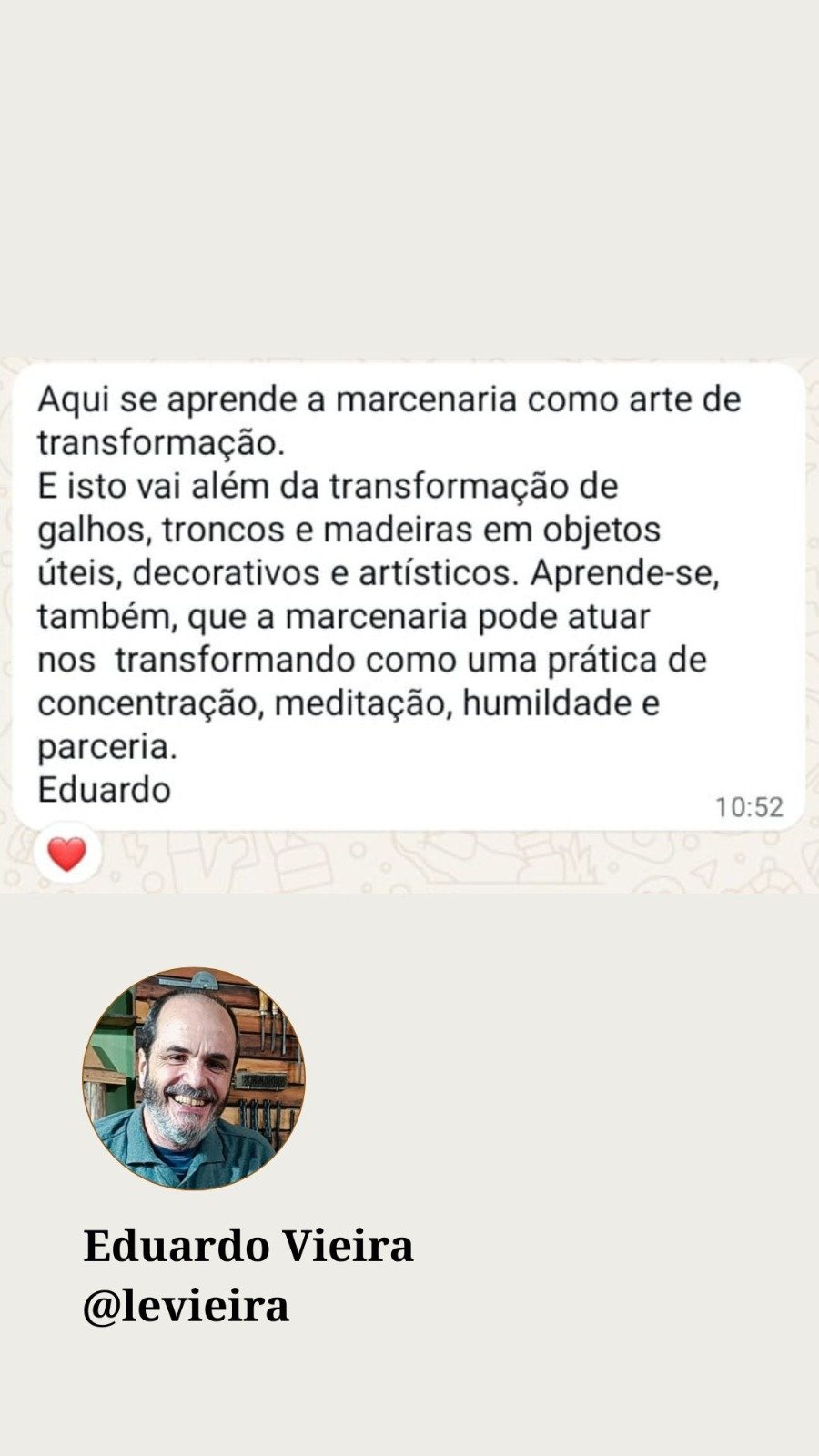 Avaliação original de Eduardo Vieira
